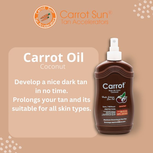 Carrot Sun Tan Accelerator Coconut Oil with Coconut Oil and L-Tyrosine - Picture 5 of 6
